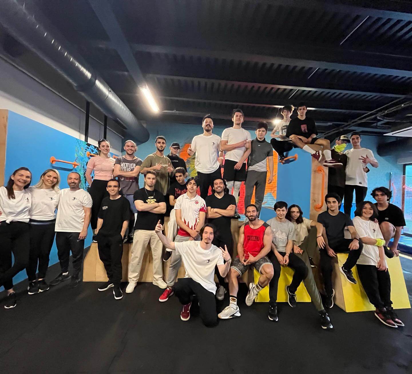 HerYerParkour winter sports camp in indoor training facility